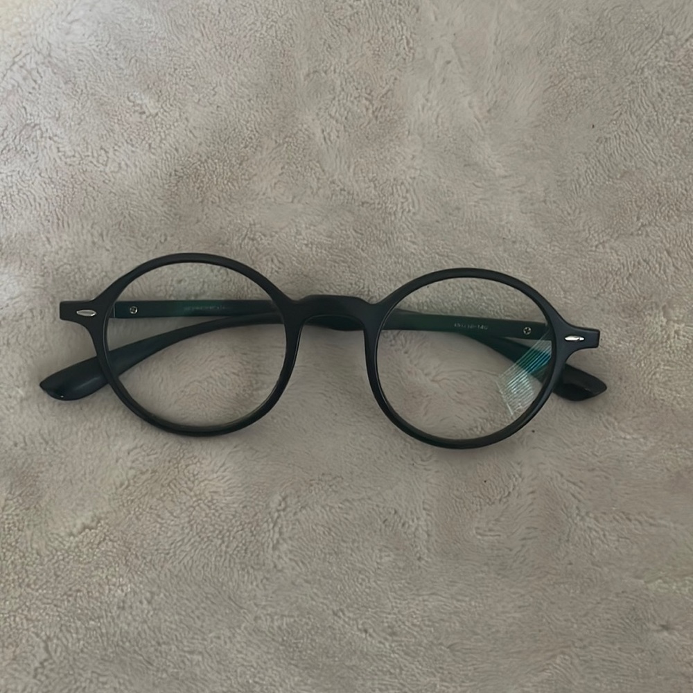 Spencer’s by Capri black unisex eyeglasses 50 18 140.